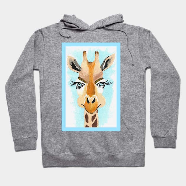 THE Flirt Giraffe Painting Hoodie by SartorisArt1